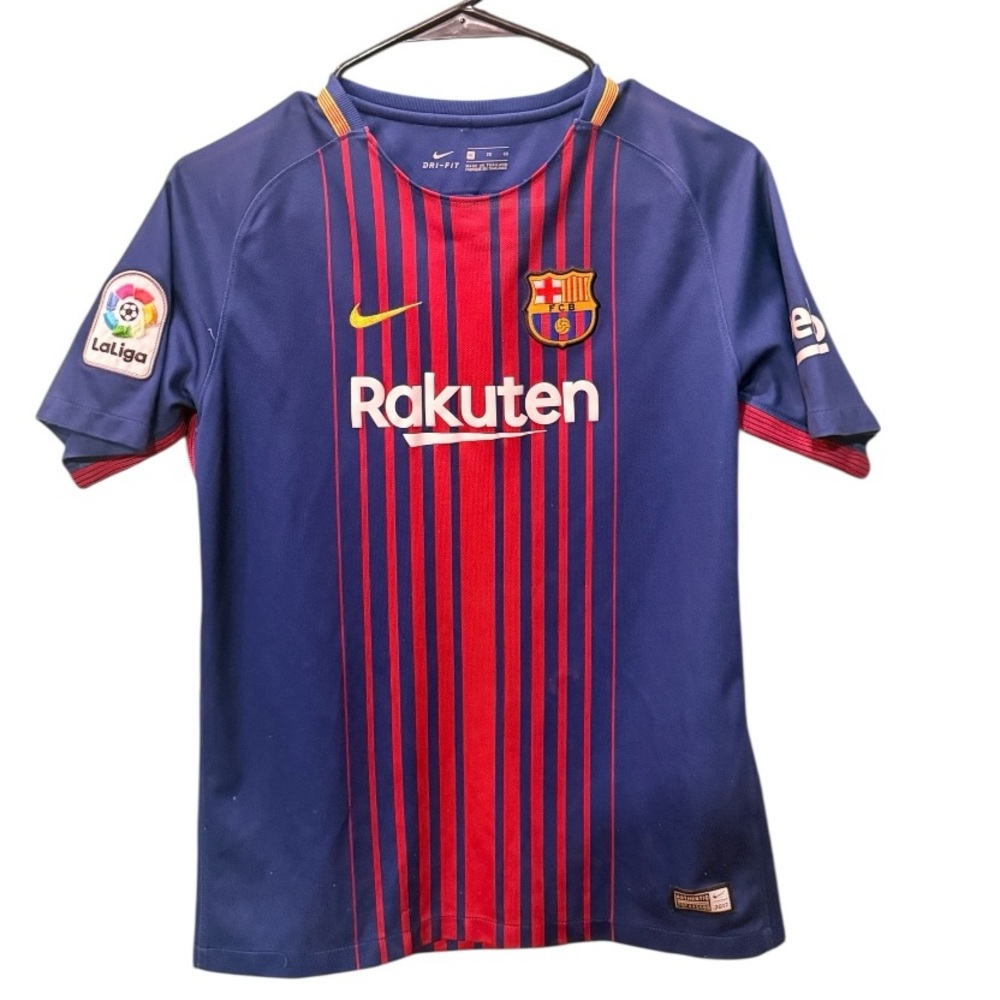 Nike FC Barcelona Home #10 Messi Soccer Football Jersey Youth Size XL 2017
